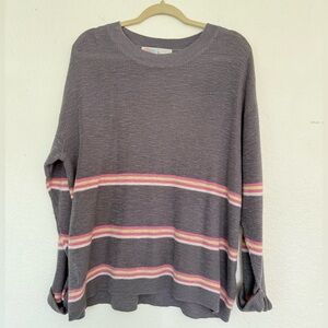 FP beach mariner grey striped sweater